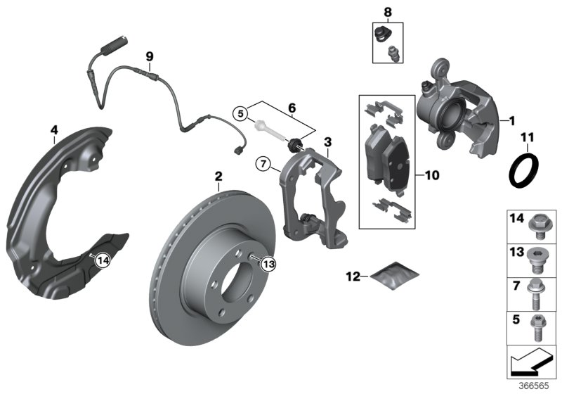 BMW 34116774681 - Pinza freno www.autoricambit.com