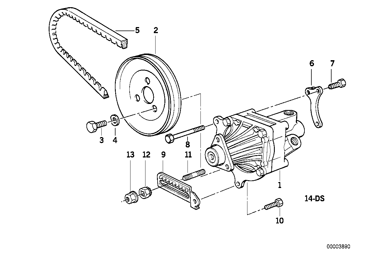 BMW 32421727136 - Cinghia trapezoidale www.autoricambit.com