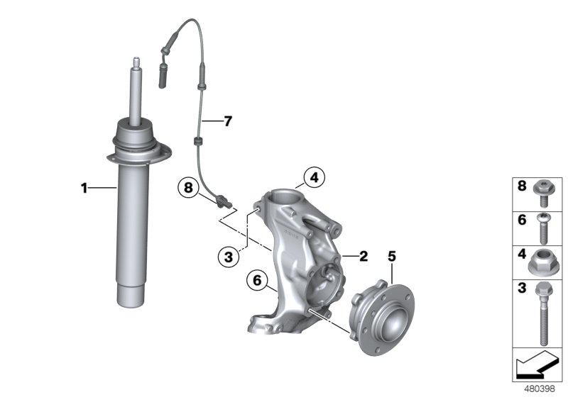 BMW 31 31 6 791 579 - Ammortizzatore www.autoricambit.com