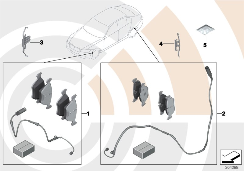 BMW 34116776526 - Kit accessori, Pastiglia freno www.autoricambit.com