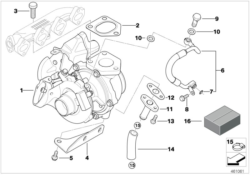 BMW 11652432660 - Turbocompressore, Sovralimentazione www.autoricambit.com