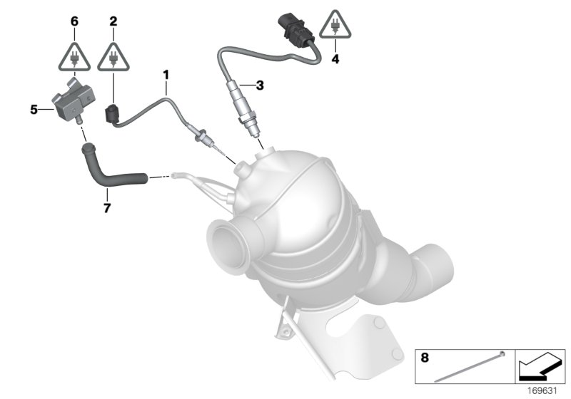 BMW 13627789219 - Sensore, Pressione gas scarico www.autoricambit.com