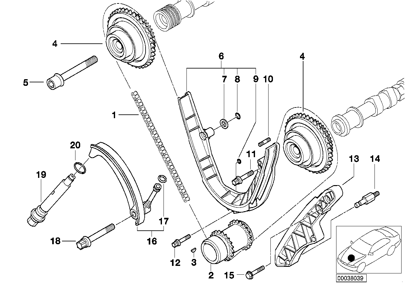 Mini 11 31 1 741 746 - Timing chain www.autoricambit.com