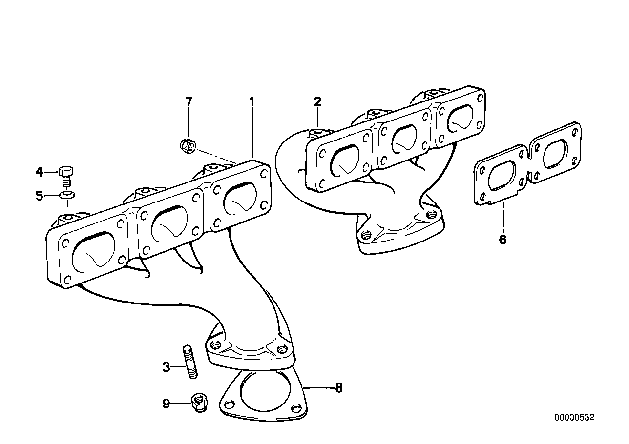 BMW 11 62 1 728 984 - Guarnizione, Collettore gas scarico www.autoricambit.com