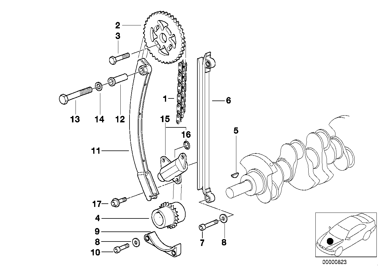 Mini 11 31 1 734 392 - Timing chain www.autoricambit.com