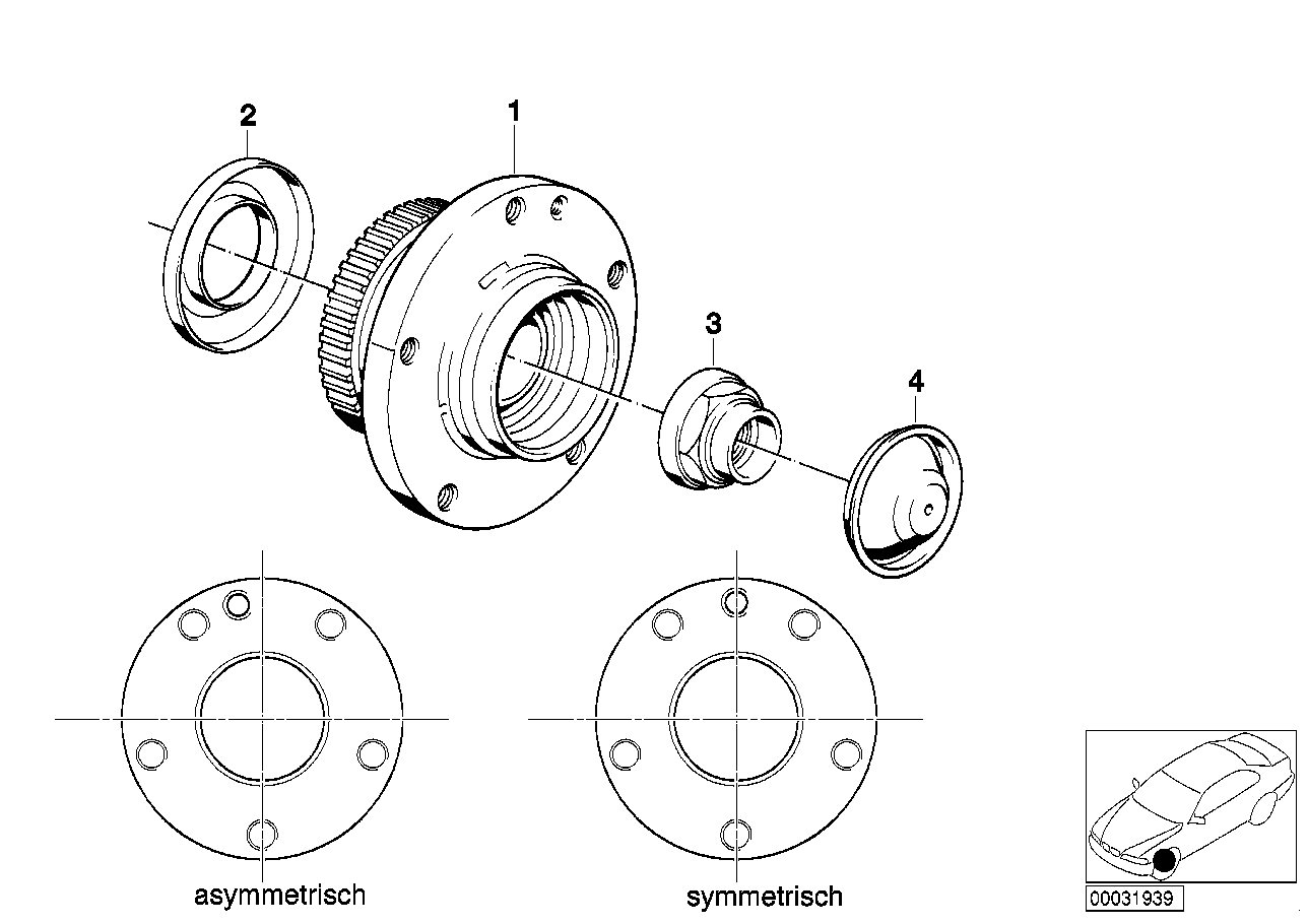 BMW 31 21 1 129 386 - Kit cuscinetto ruota www.autoricambit.com