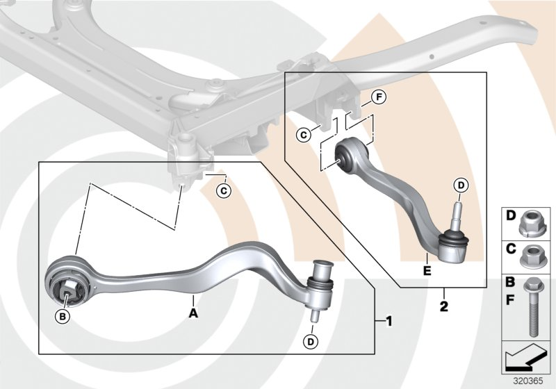 BMW 31 10 2 348 047 - Sospensione a ruote indipendenti www.autoricambit.com