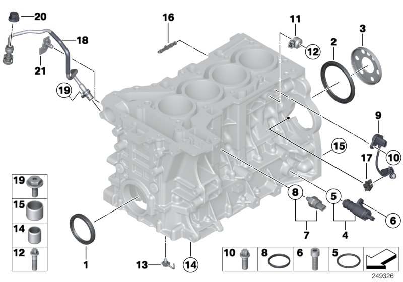 BMW 13 62 7 595 860 - Generatore di impulsi, Albero a gomiti www.autoricambit.com