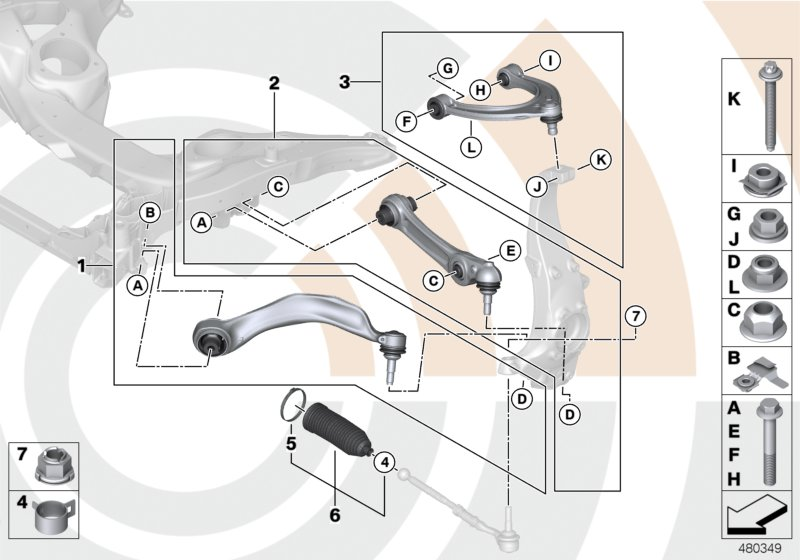 BMW 31 12 2 450 815 - Sospensione a ruote indipendenti www.autoricambit.com