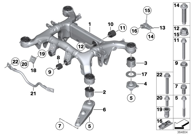 BMW 33 31 6 792 873 - Silent Block, Supporto Braccio Oscillante www.autoricambit.com