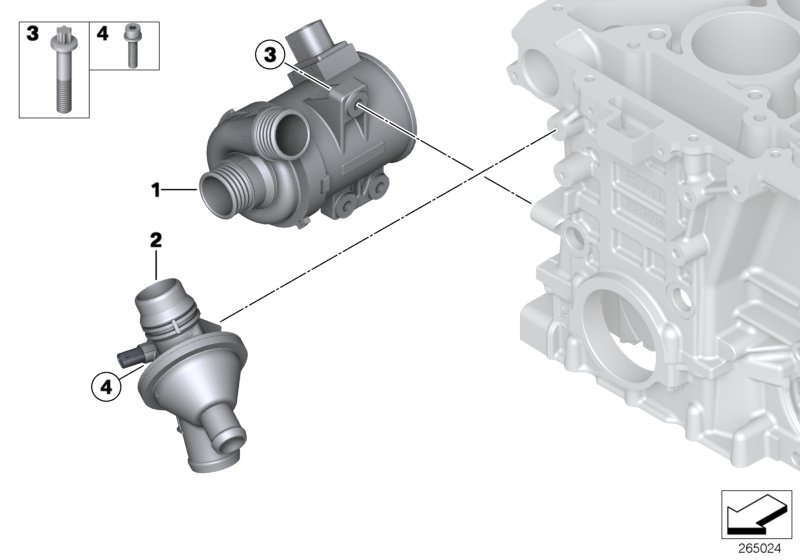 BMW 11 51 7 597 715 - Pompa acqua www.autoricambit.com