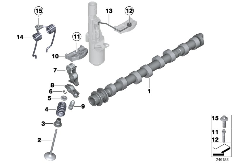 BMW 11 34 0 038 719 - Kit guarnizioni, Stelo valvola www.autoricambit.com