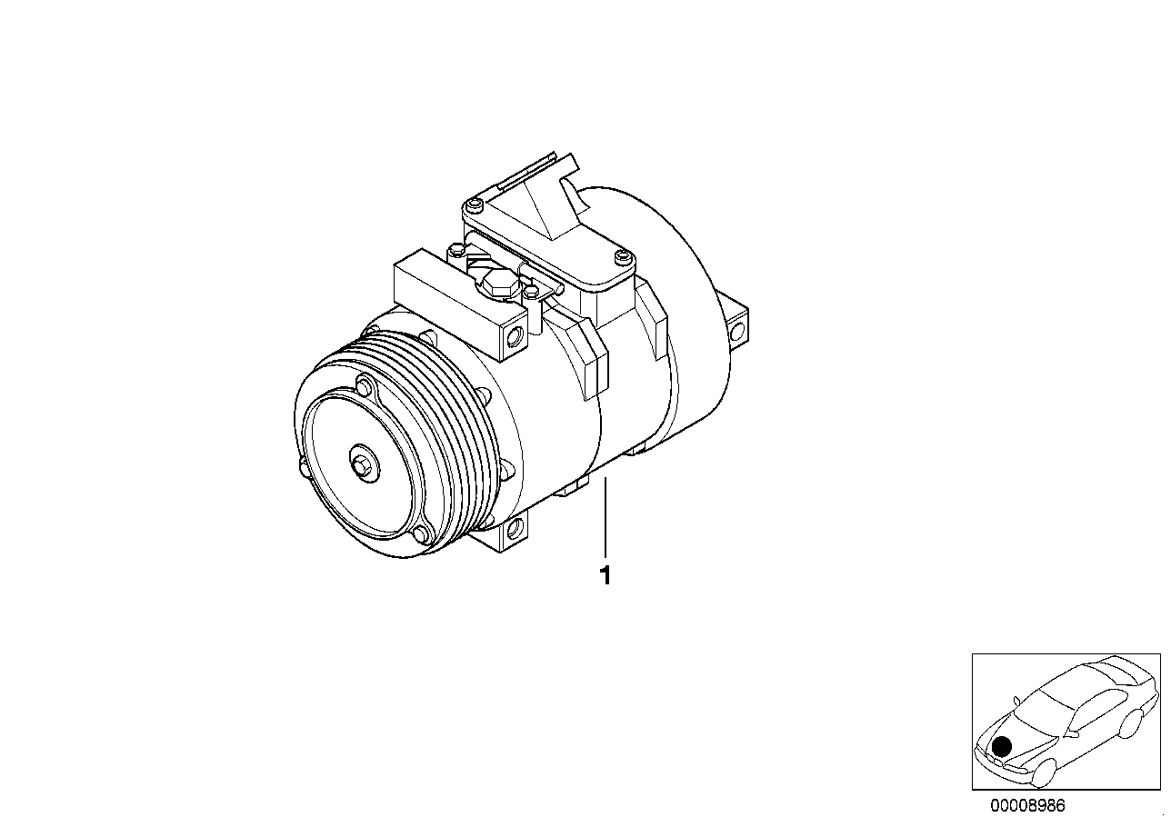 BMW 64 52 8 385 919 - Compressore, Climatizzatore www.autoricambit.com