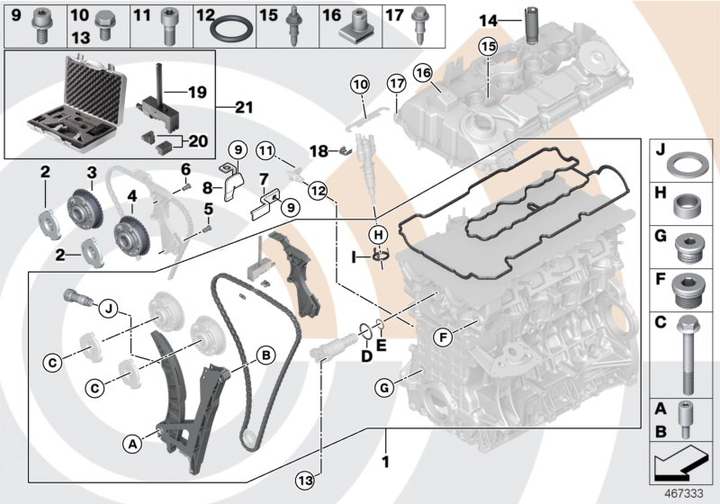 BMW 11317568482 - Kit catena distribuzione www.autoricambit.com