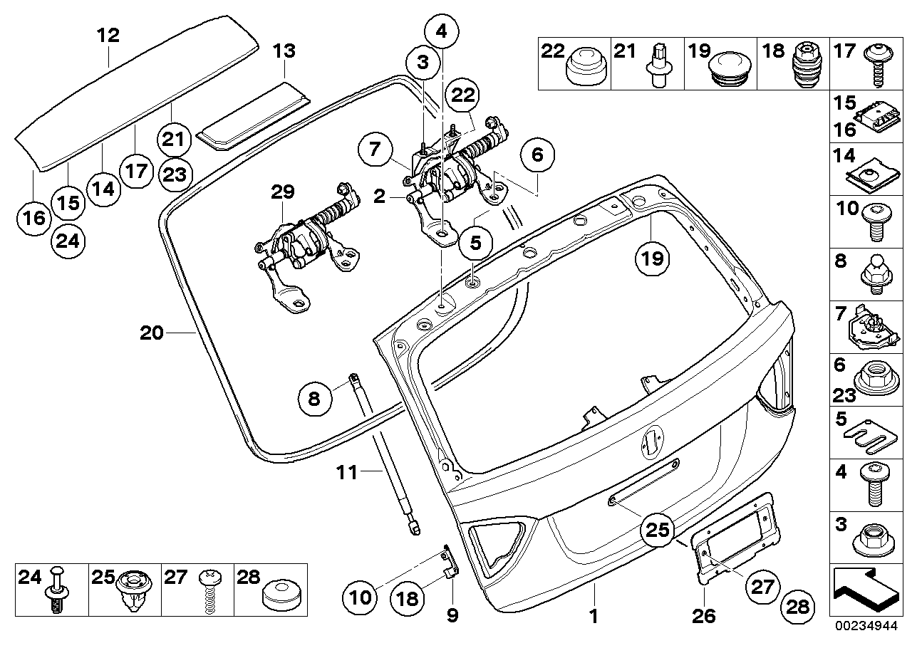 BMW 51247127875 - Ammortizatore pneumatico, Cofano bagagli /vano carico www.autoricambit.com