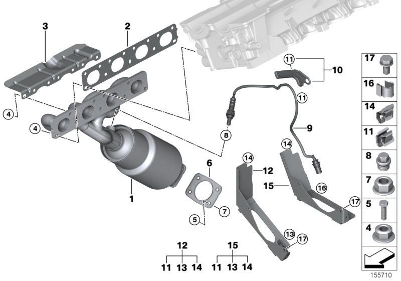 BMW Motorcycles 11 78 7 530 283 - Sonda lambda www.autoricambit.com