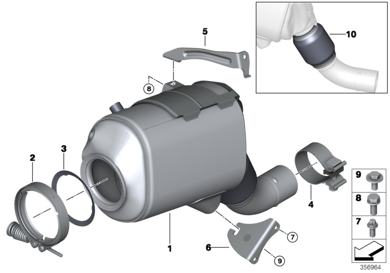 BMW 18307806413 - Filtro antiparticolato / particellare, Impianto gas scarico www.autoricambit.com