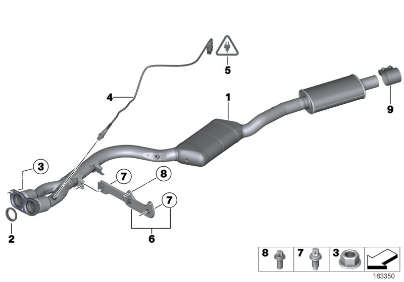 BMW 18 30 7 568 564 - Guarnizione, Tubo gas scarico www.autoricambit.com