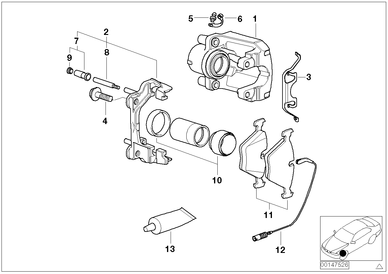 BMW 34116763023 - Pinza freno www.autoricambit.com