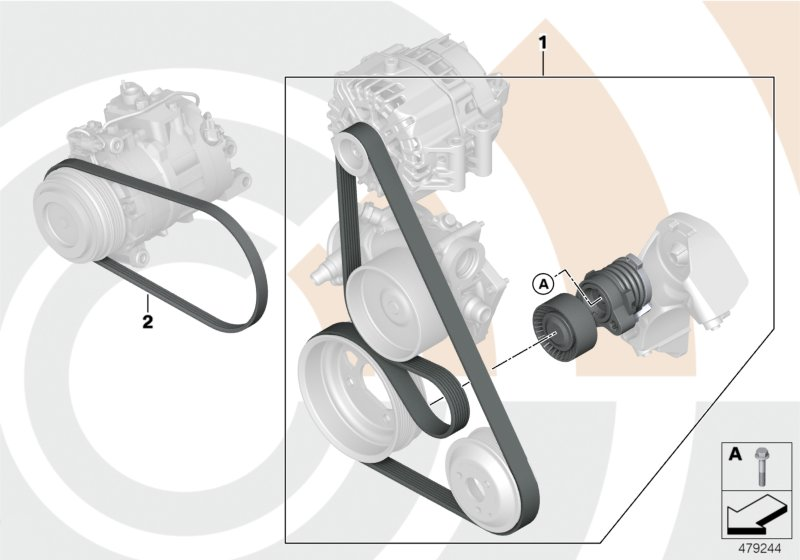 BMW 11 28 7 631 825 - Cinghia Poly-V www.autoricambit.com