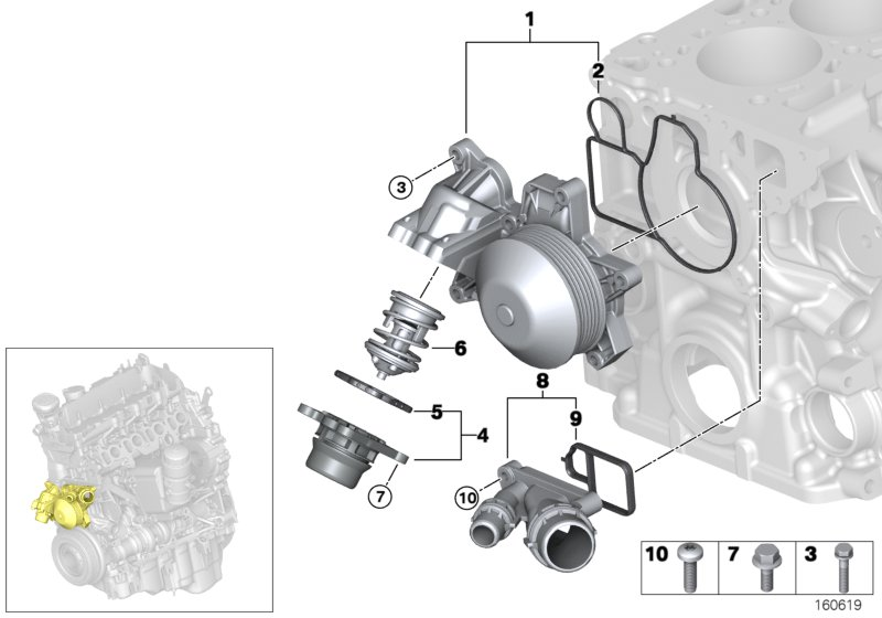 BMW 11 51 7 807 311 - Pompa acqua www.autoricambit.com