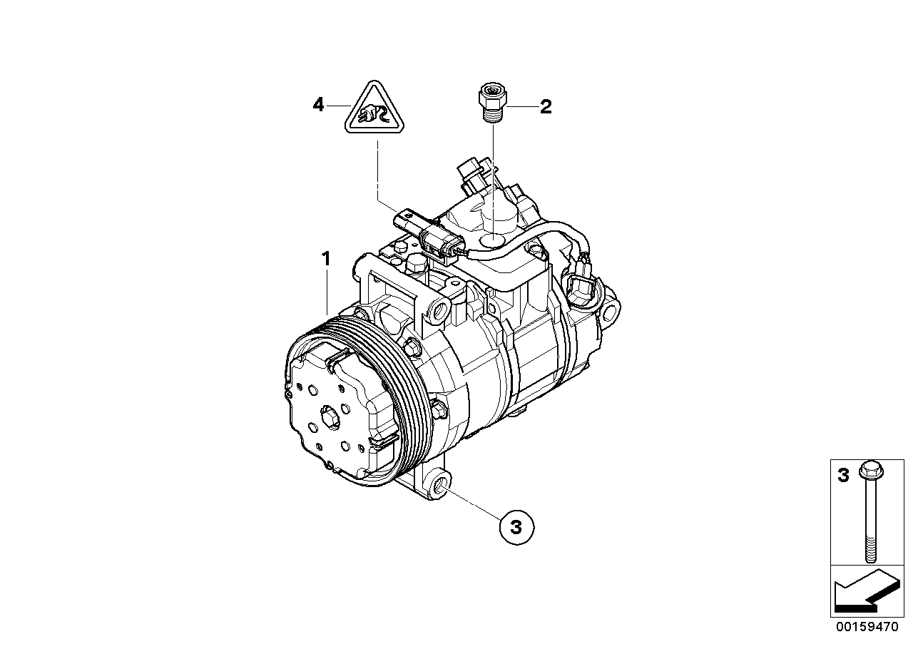 BMW 64 52 6 987 863 - Compressore, Climatizzatore www.autoricambit.com