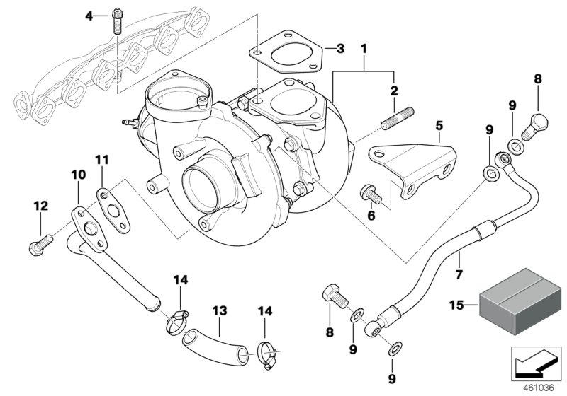 BMW 11652414333 - Turbocompressore, Sovralimentazione www.autoricambit.com