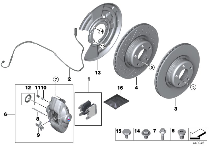 BMW 34216857153 - Kit riparazione, Pinza freno www.autoricambit.com