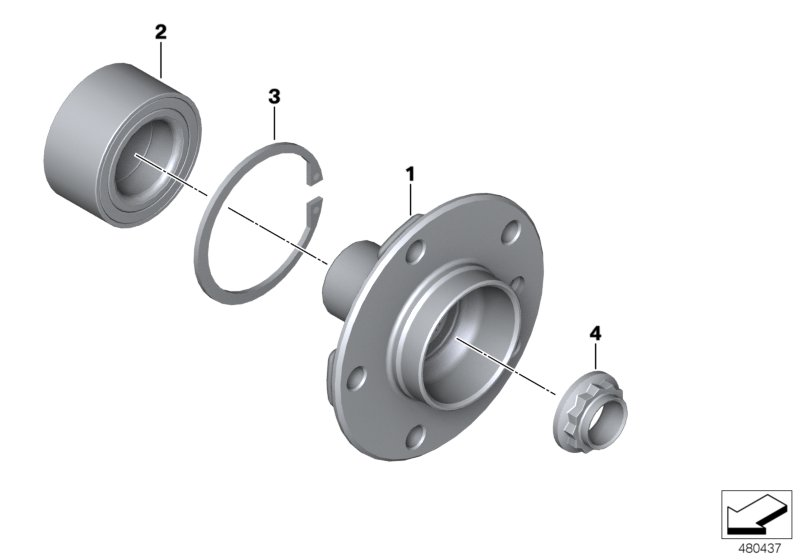 Alfa Romeo 33 41 6 792 361 - Kit cuscinetto ruota www.autoricambit.com