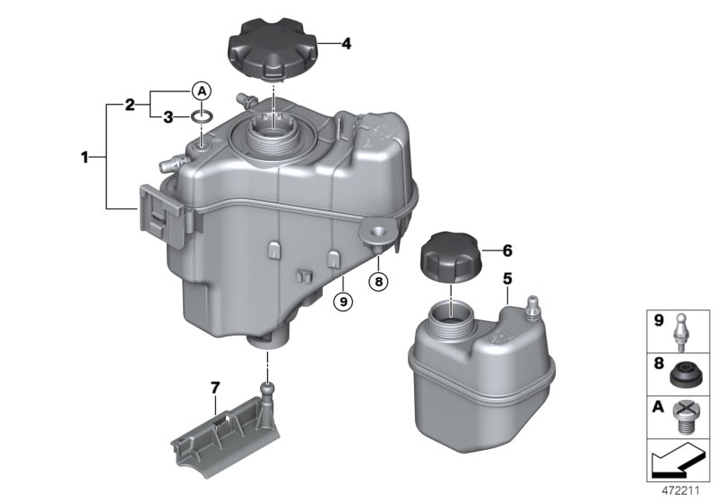 BMW 11537793248 - Serbatoio compensazione, Refrigerante www.autoricambit.com