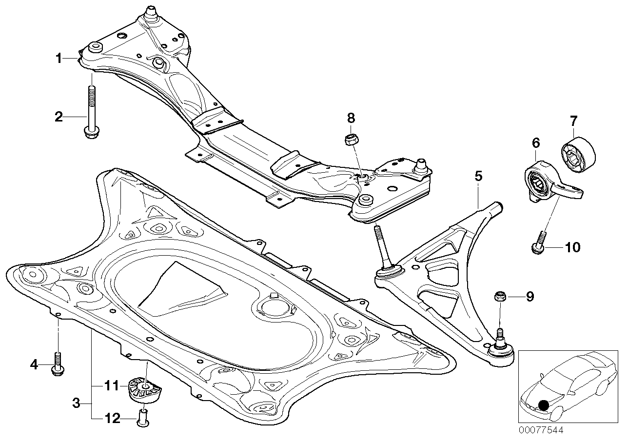 BMW 31 12 2 229 453 - Sospensione a ruote indipendenti www.autoricambit.com