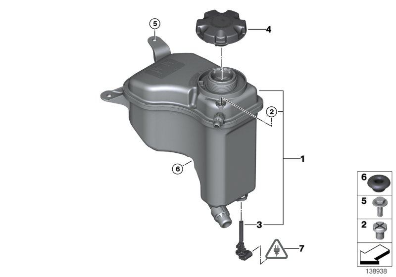 BMW 17137640514 - Serbatoio compensazione, Refrigerante www.autoricambit.com