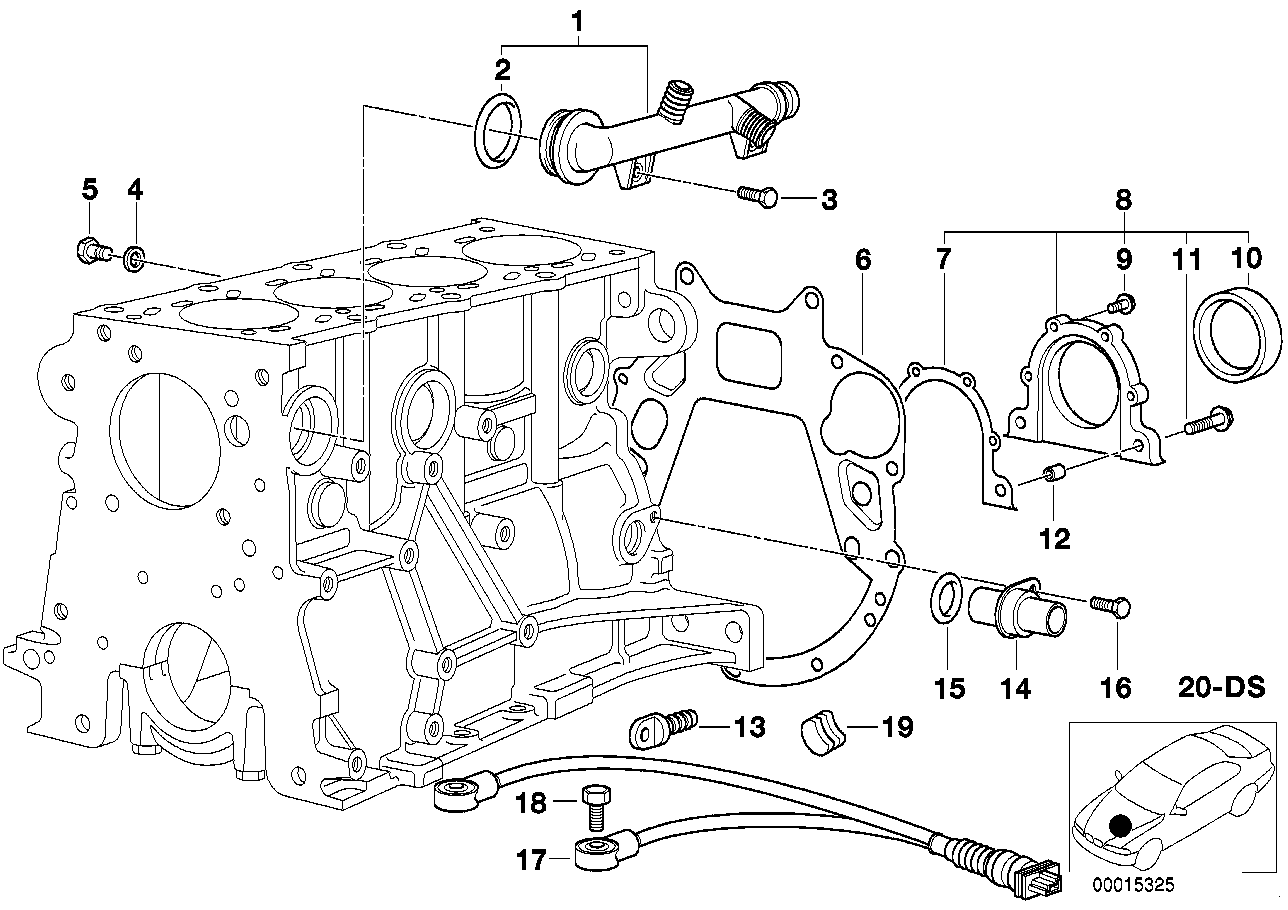 BMW 11 11 1 712 981 - Kit guarnizioni, Monoblocco www.autoricambit.com