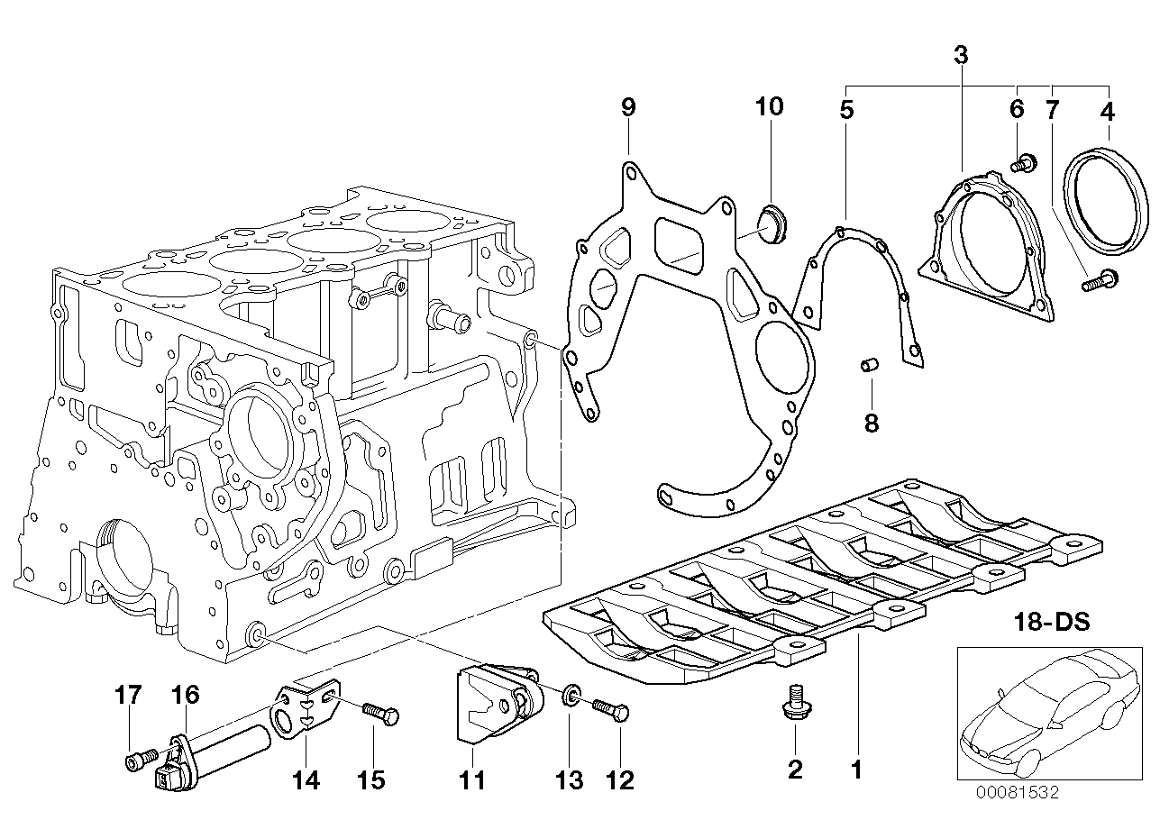 BMW 11 11 2 247 511 - Kit guarnizioni, Monoblocco www.autoricambit.com