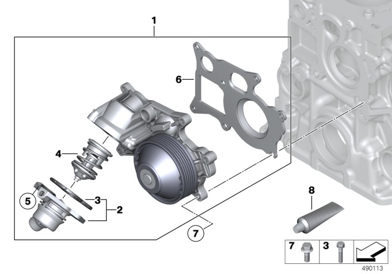 BMW 11 51 8 623 579 - Pompa acqua www.autoricambit.com