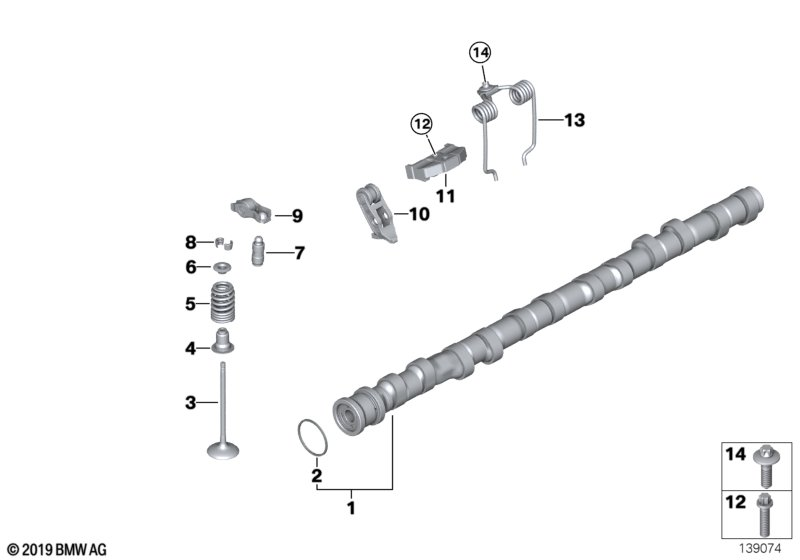 BMW 11 34 0 034 068 - Kit guarnizioni, Stelo valvola www.autoricambit.com