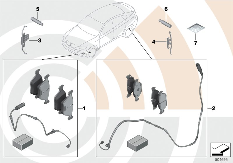 BMW 34212475045 - Kit pastiglie freno, Freno a disco www.autoricambit.com