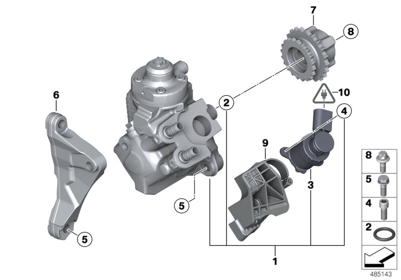 BMW 13 51 8 472 283 - Pompa ad alta pressione www.autoricambit.com