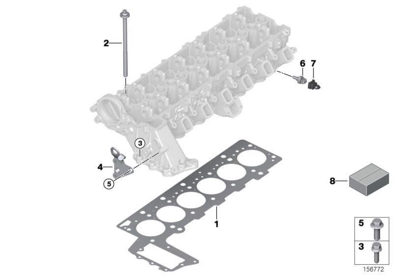 BMW 11 12 0 150 670 - Kit guarnizioni, Testata www.autoricambit.com