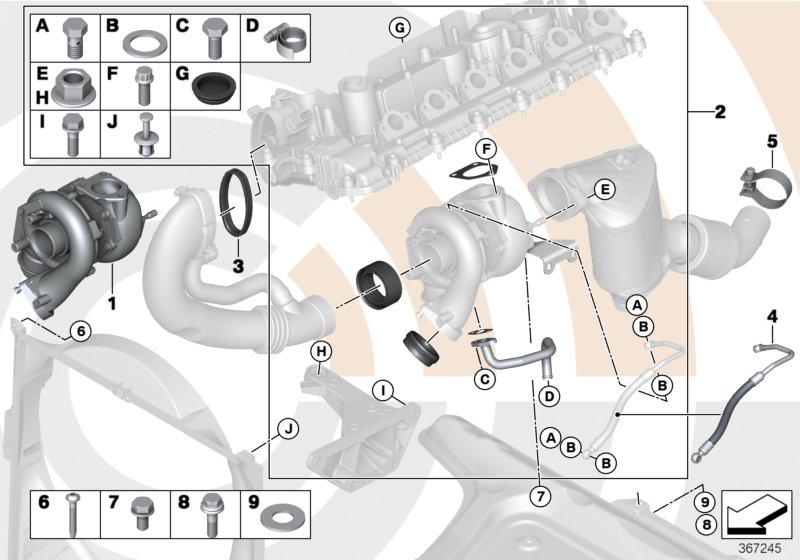 BMW 11652414334 - Turbocompressore, Sovralimentazione www.autoricambit.com