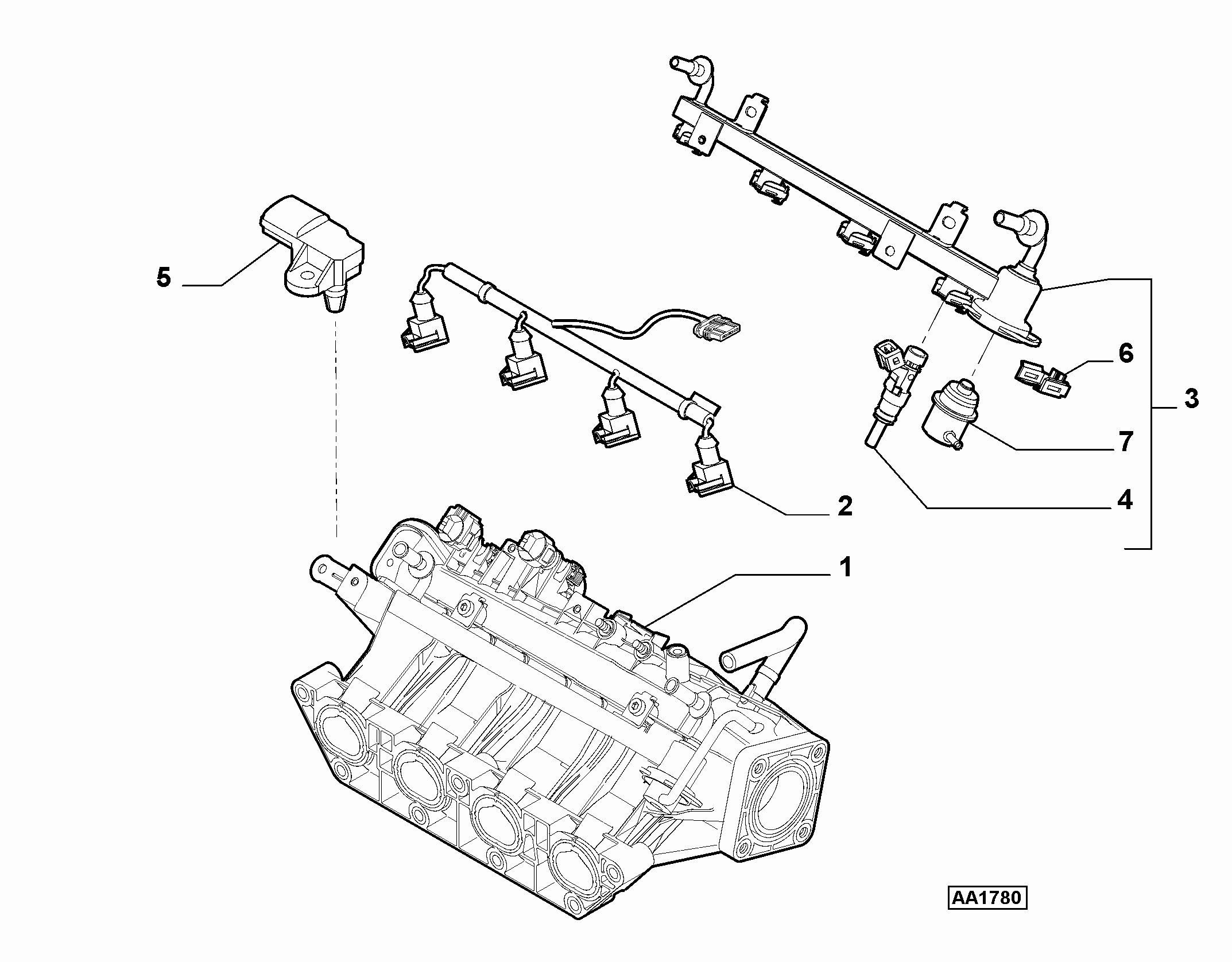 Opel 46769978 - Sensor MAP, pressione del collettore di aspirazione www.autoricambit.com