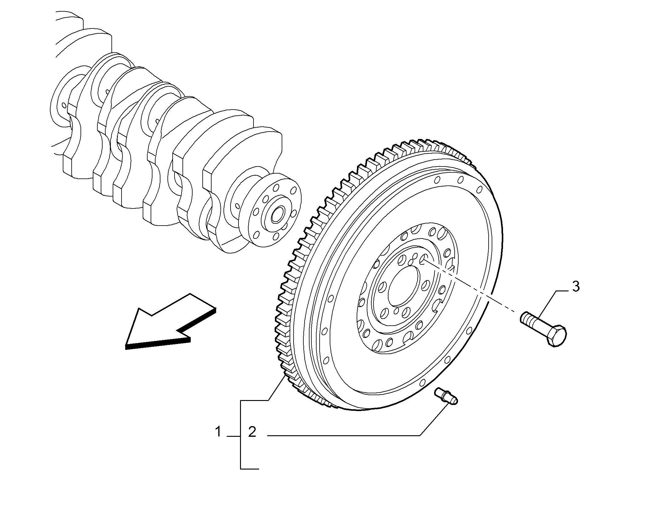 Lancia 55209531 - Kit bulloni, Volano www.autoricambit.com