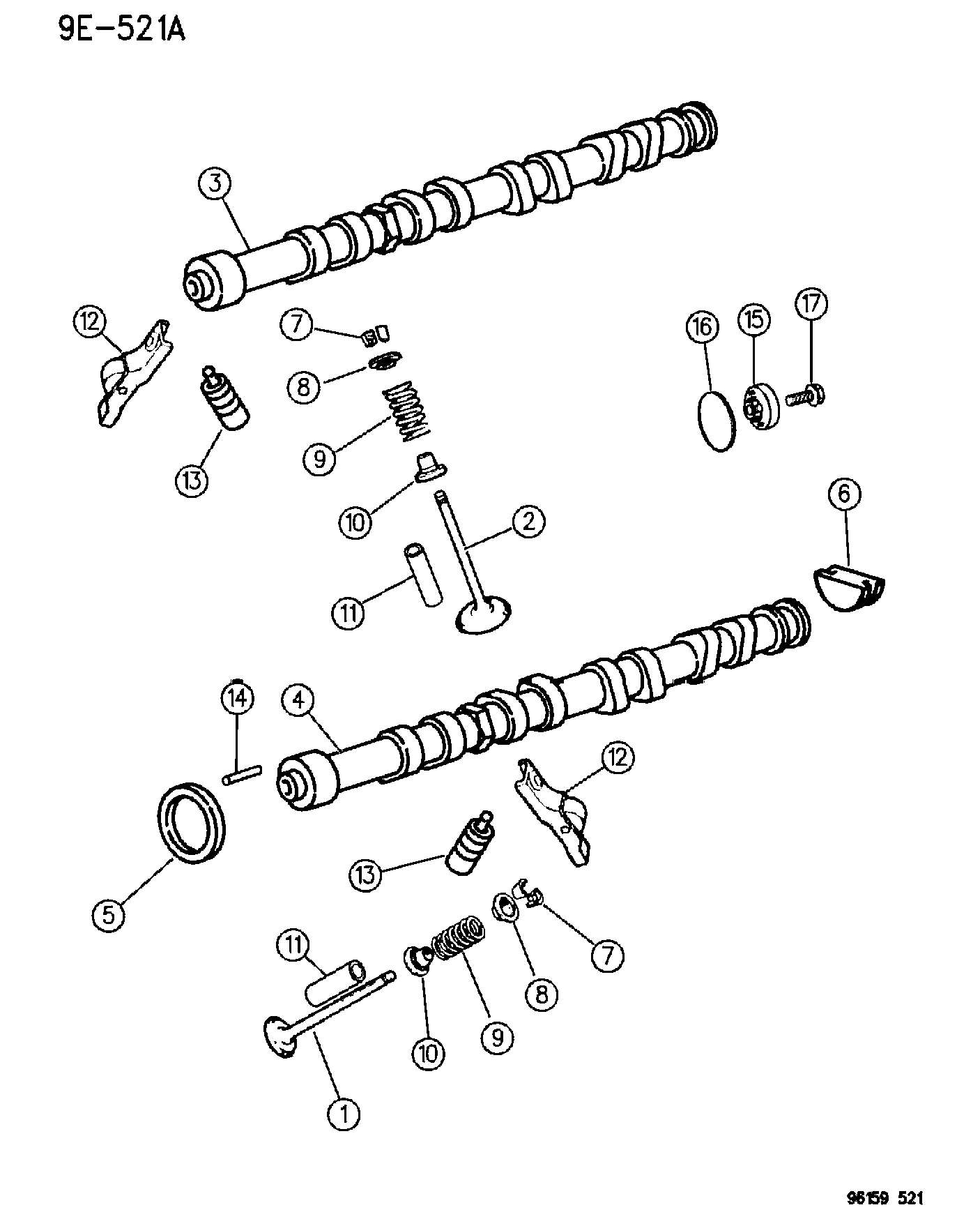 Opel 477 7086 - Paraolio, Albero a gomiti www.autoricambit.com