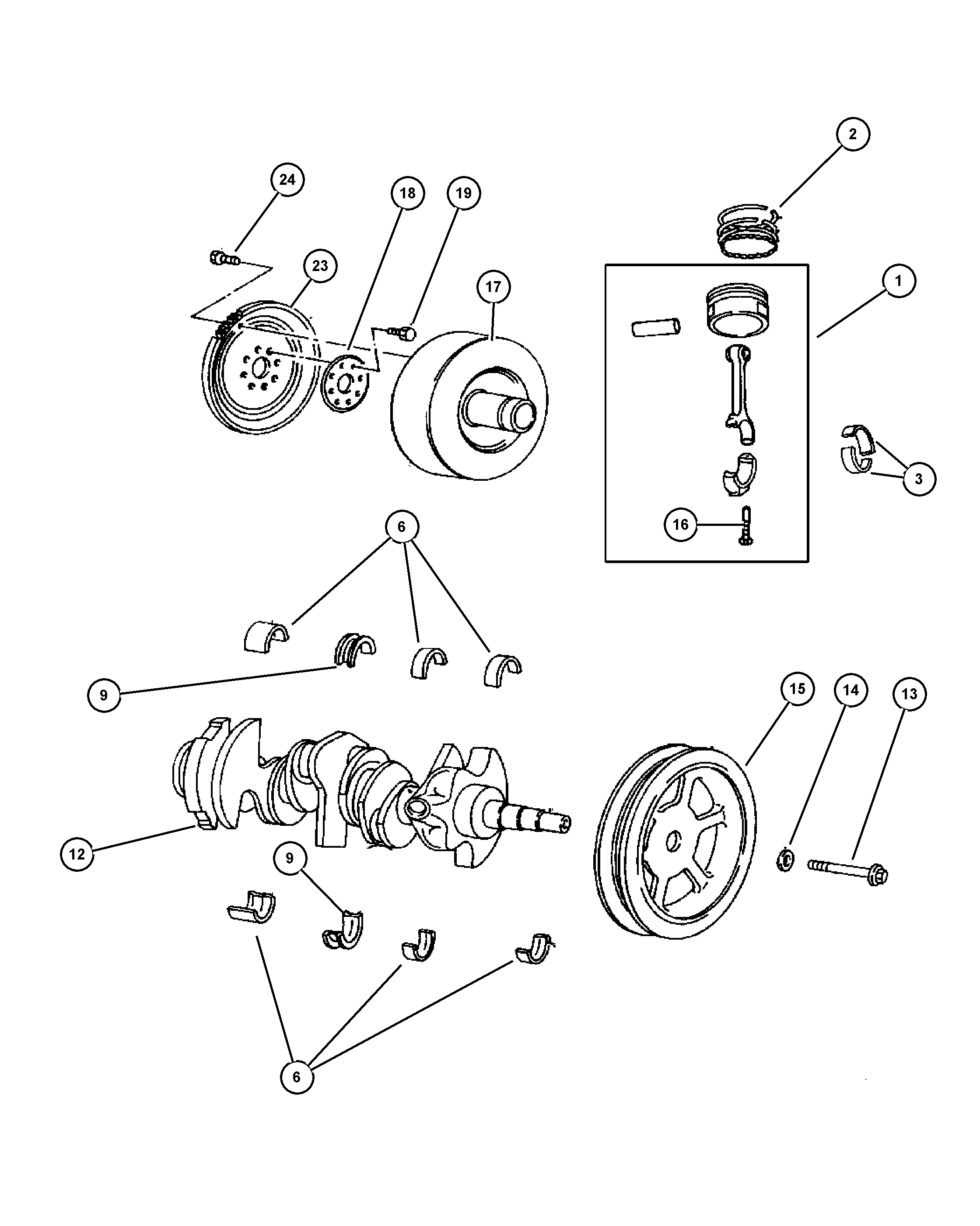 Mitsubishi 4621 939AB - Paraolio, Albero a gomiti www.autoricambit.com