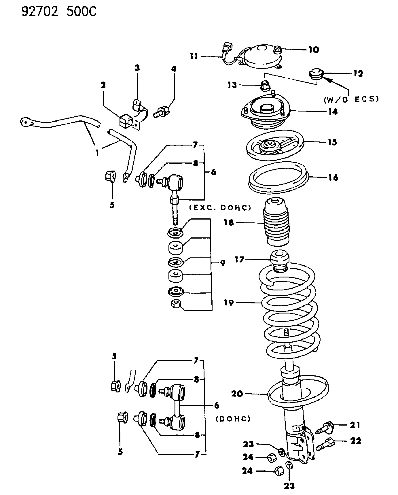 Mitsubishi MB51 8892 - Asta/Puntone, Stabilizzatore www.autoricambit.com