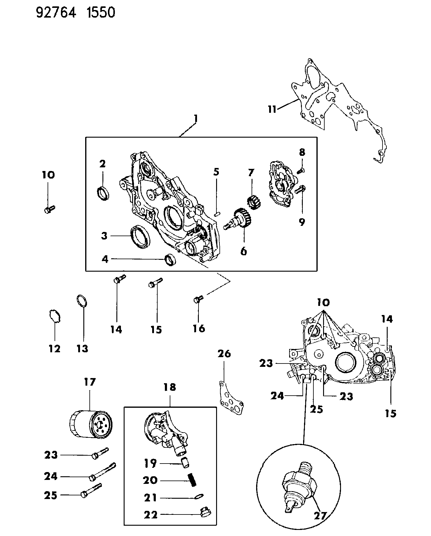 Mitsubishi MD16 8059 - Paraolio. Pompa olio www.autoricambit.com