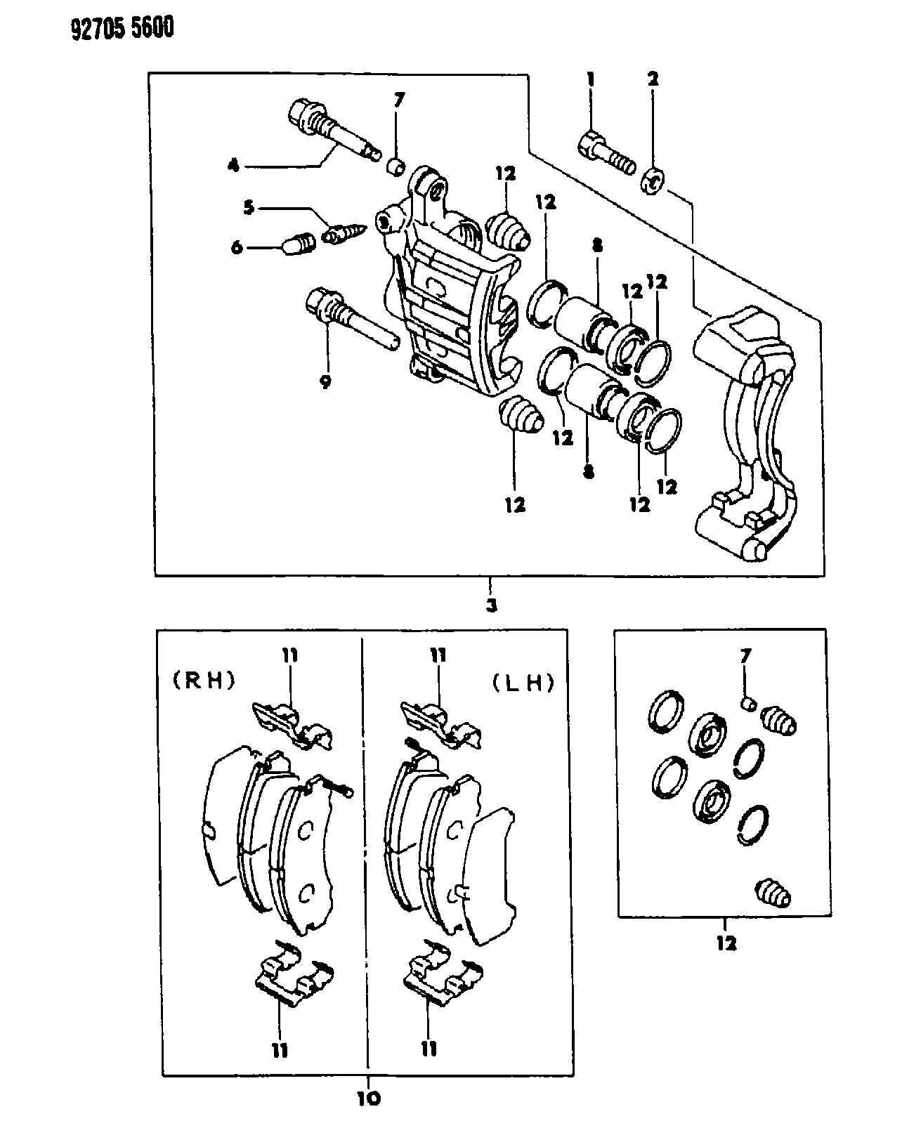 Mitsubishi MB85 8584 - Kit pastiglie freno, Freno a disco www.autoricambit.com