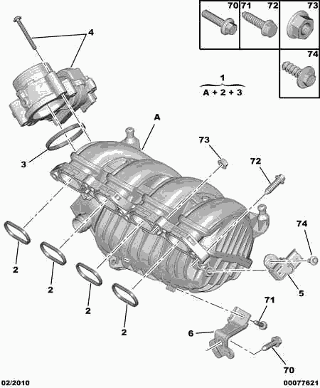 PEUGEOT 0361 S6 - INTAKE AIR DISTRIBUTOR www.autoricambit.com