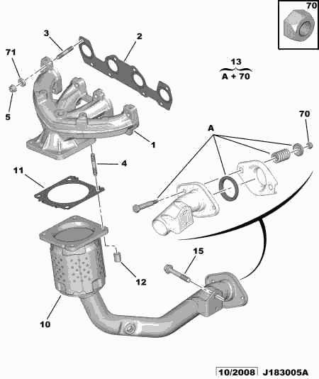 PEUGEOT 1731 VZ - Catalizzatore www.autoricambit.com