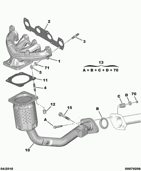 CITROËN 1731 PC - Catalizzatore www.autoricambit.com